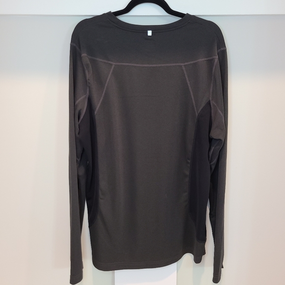 🍉 Fila Mens Gray Longsleeve Polyester Shirt XL - Picture 5 of 6